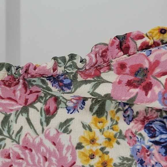 Rewind Floral Dress With Zip Up Back  With Ruffled Sleeves Size M - Picture 6 of 11